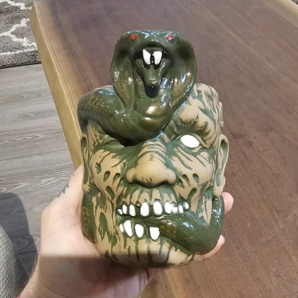 Green and Tan Snake Mug